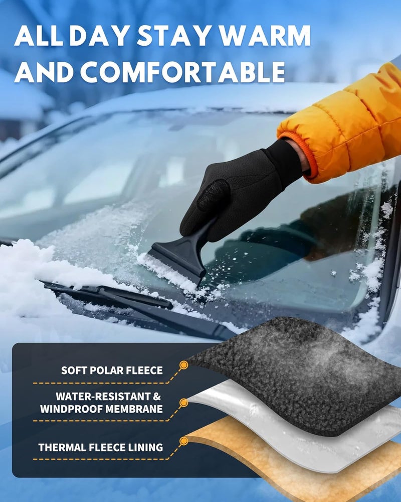 OnWander Winter Gloves for Men Women Touchscreen Windproof Lightweight Breathable with Anti-Slip Palm for Driving Running Cycling Hiking Outdoor Work - Image 5